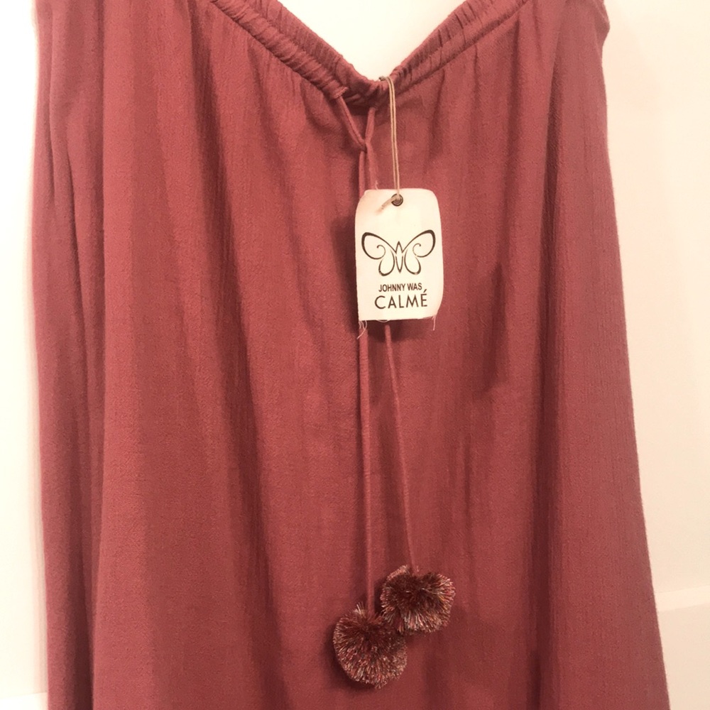 Johnny Was CALME dusty pink skirt size XL